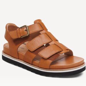 Aetrex Romy Quarter Strap Cork Flat Sandal - Ginger - Size 9-9.5 US (40 EU) NEW